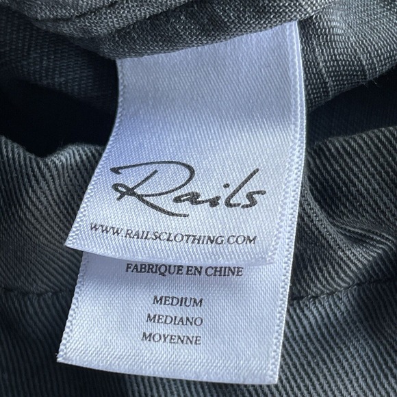 Rails Jacket Womens Medium Collins Camo Military Embroidered Rose Utility - Picture 8 of 14